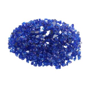 Fire Glass, 10LBS -Temperature Resistant Fireplace Rocks