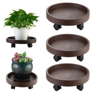 Plant Caddy with Wheels Heavy Duty 12.2 Inch - 8 Pack