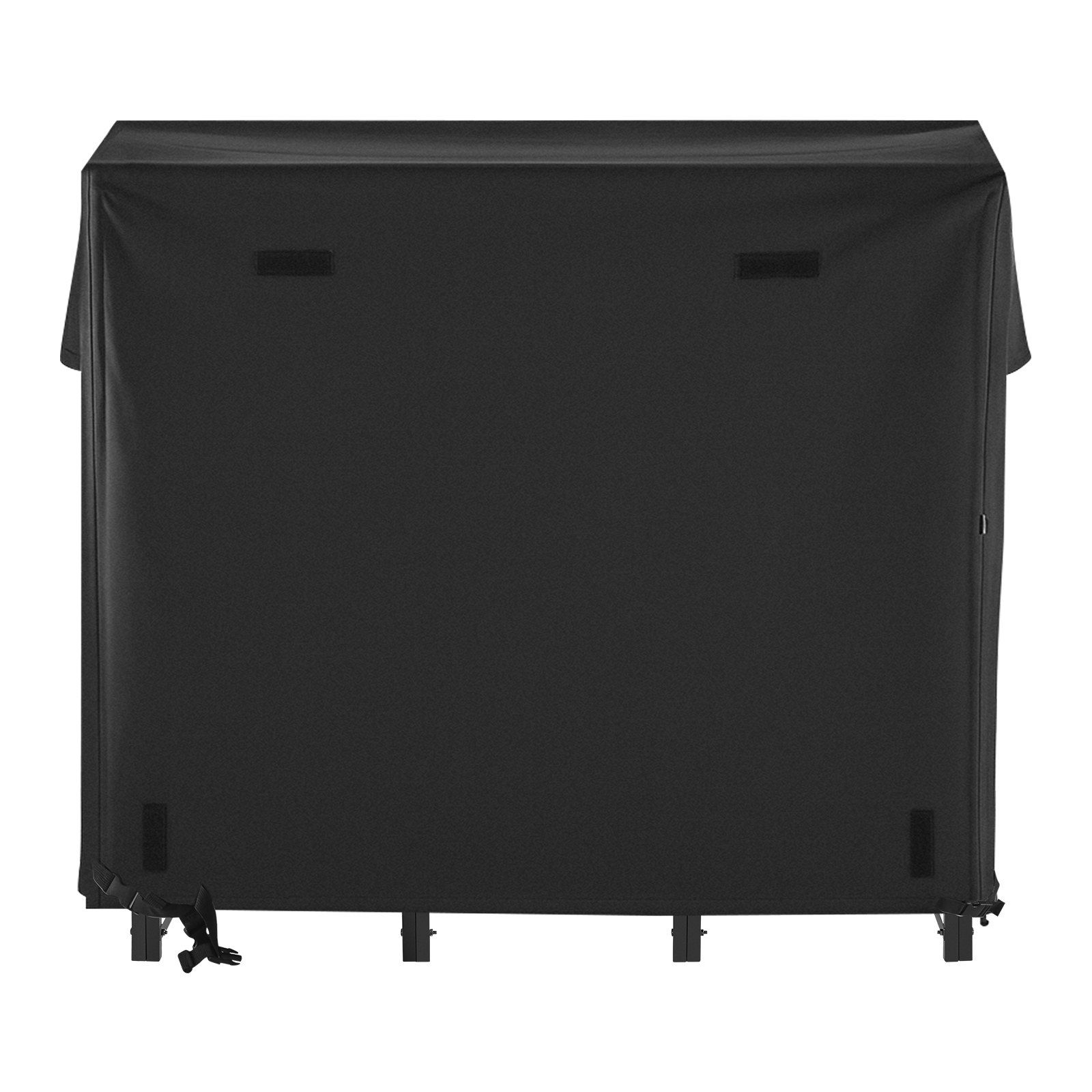 Firewood Rack with Waterproof Cover, 4 ft Outdoor Firewood Holder