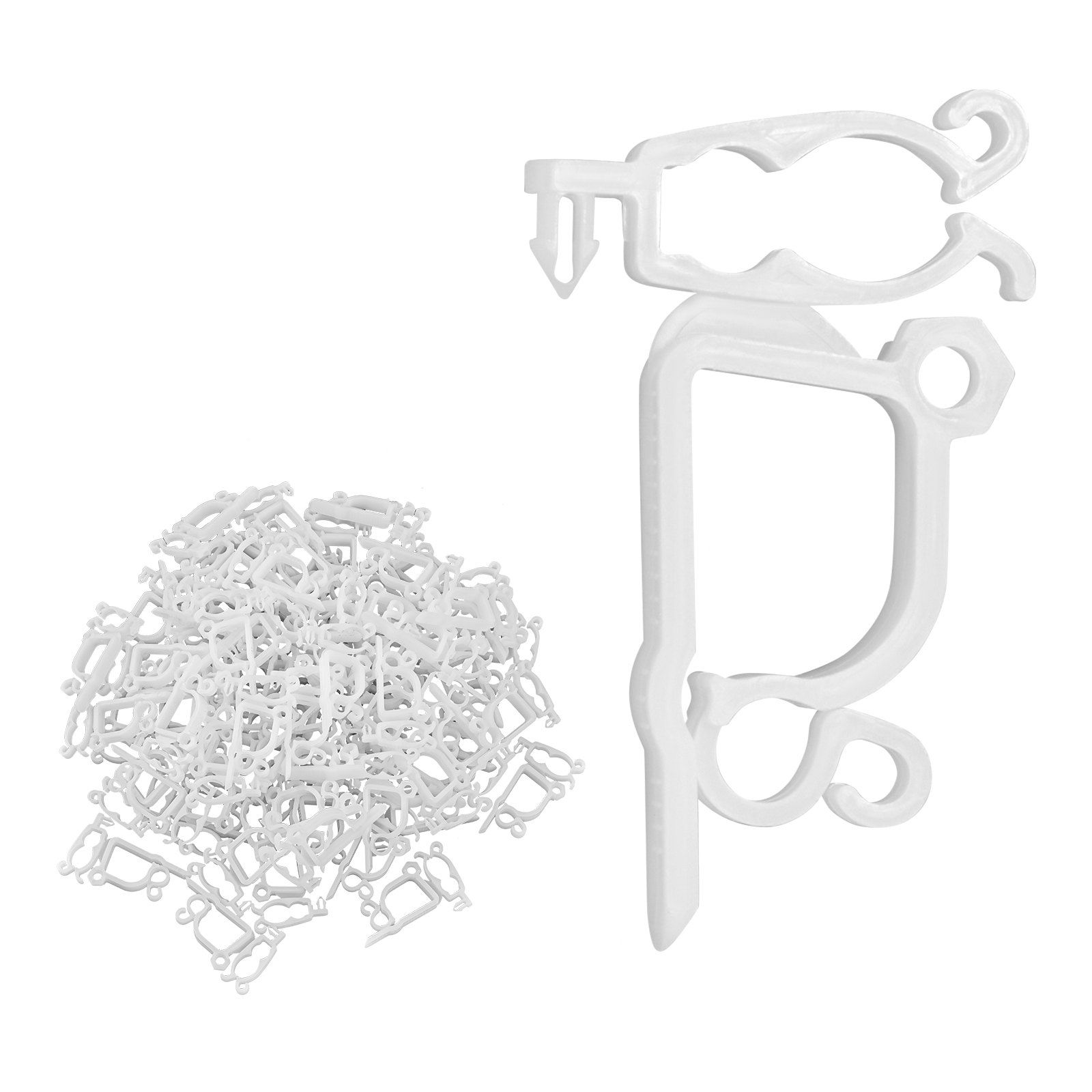 Christmas Light Clips, 200 Pack, Weatherproof