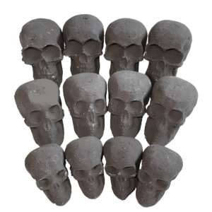 Ceramic Skulls for Fire Pit, Outdoor Fire Tables, 7pcs
