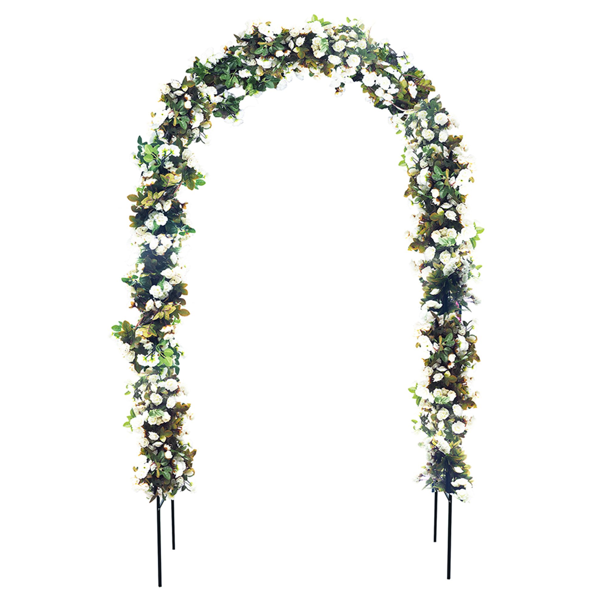 78"H x 45"W Metal Garden Arch Trellis