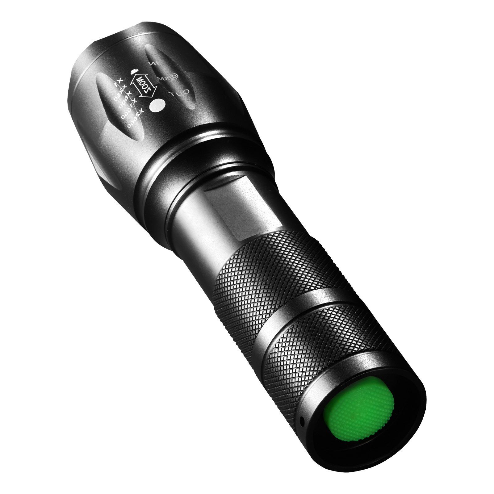 2 Pack Flashlights Torch, 2000 High Lumens 5 Modes Adjustable Focus Flashlight