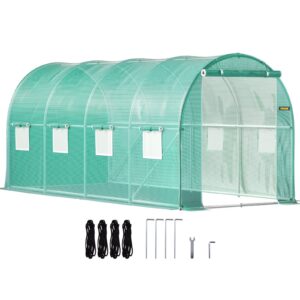 Walk-in Tunnel Greenhouse, 15 x 7 x 7 ft Portable