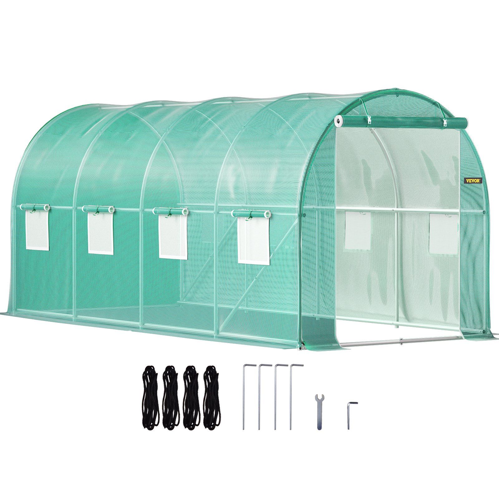 Walk-in Tunnel Greenhouse, 15 x 7 x 7 ft Portable