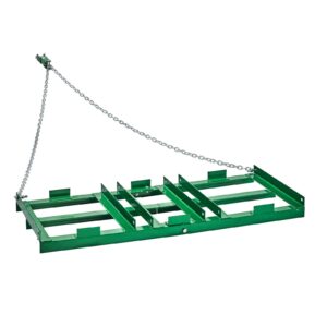 Drag Harrow, 4 ft Heavy Duty Tow Behind Drag Harrow with Adjustable Bars & 72 in Chain