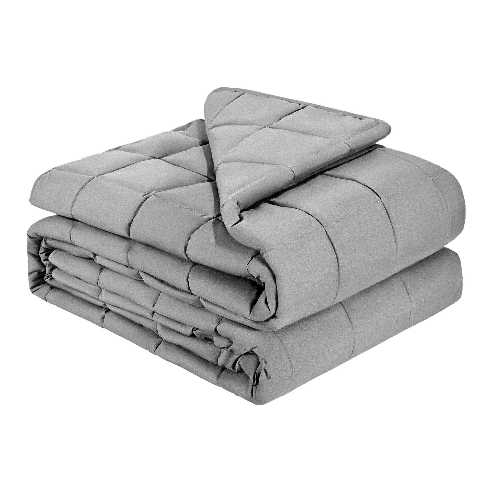 Weighted Blanket, 20 lbs, 88 x 104 in King Size, Grey