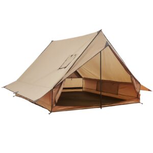 Camping Hot Tent, 2 Person with Stove Jack & Poles, Waterproof