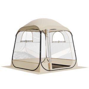 Pop up Sports Tent, 72x72 in Clear Bubble Tent for 2-4 Persons, Waterproof