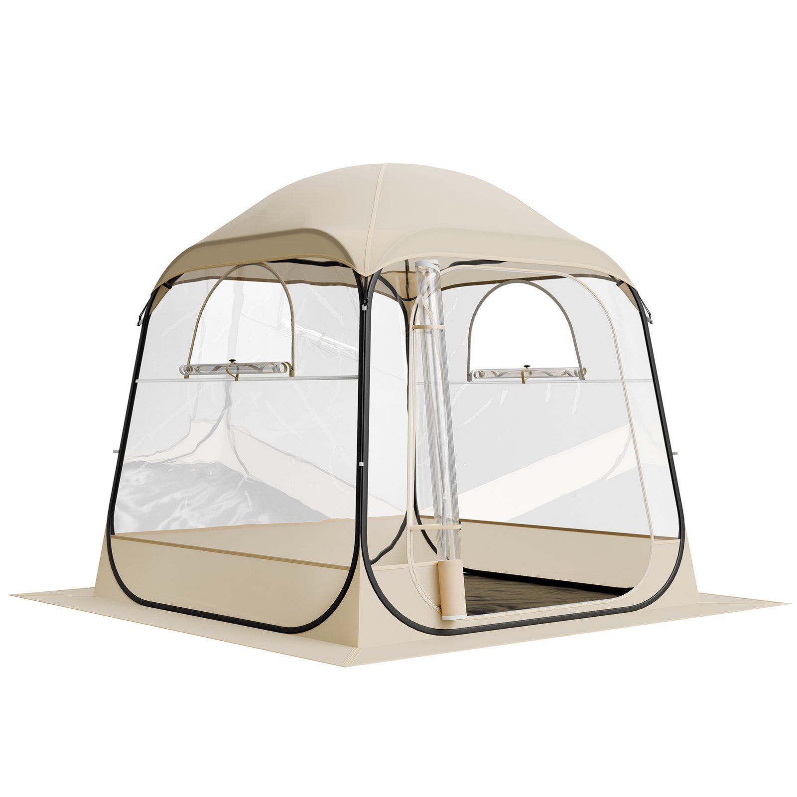 Pop up Sports Tent, 72x72 in Clear for 2-4 Persons, Waterproof