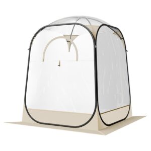 Pop up Sports Tent, 50x50 in Clear Bubble Tent for 1 Person
