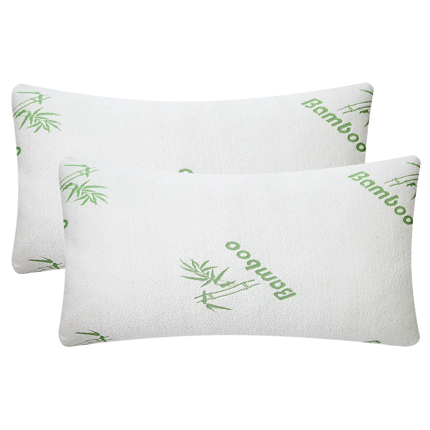 Bamboo Memory Foam Pillow HypoallergenicWashable Cover