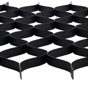 Gravel Grid, 2 Inch Depth, 26.87 x 3.94 FT, Grass Ground Retainer, Permeable Geo Grids Driveway Stabilization