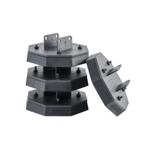 RV Leveling Pads, 4-Pack Rubber Trailer Jack Pads, Each with 5000 lbs Capacity