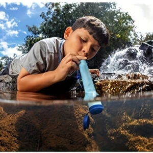 Personal Water Filter for Hiking, RV Camping, Travel, and Emergency Preparedness (FST-RV-11)