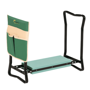 Folding Gardening Kneeling Bench with Large Tool Pouch