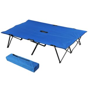 2 Person Folding Camping Cot for Adults, 50"