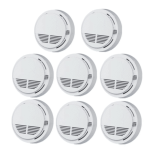 (8 Pack) Smoke Alarm Detector Home Fire Safety Sensor Alert Battery Included (Logistics only For USPS.TK/TMEU only For self-pickup)