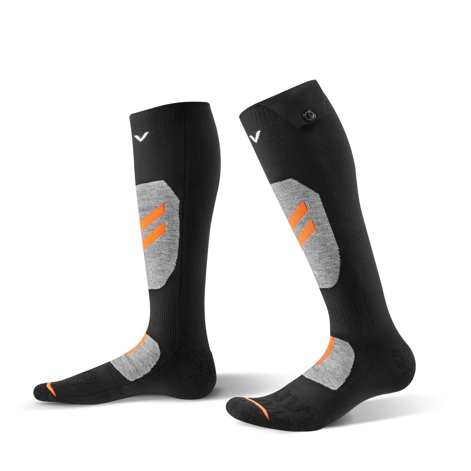 Heated Socks, X-Large Size, 5000mAh Battery Rechargeable Heating Socks with 4 Heating Levels