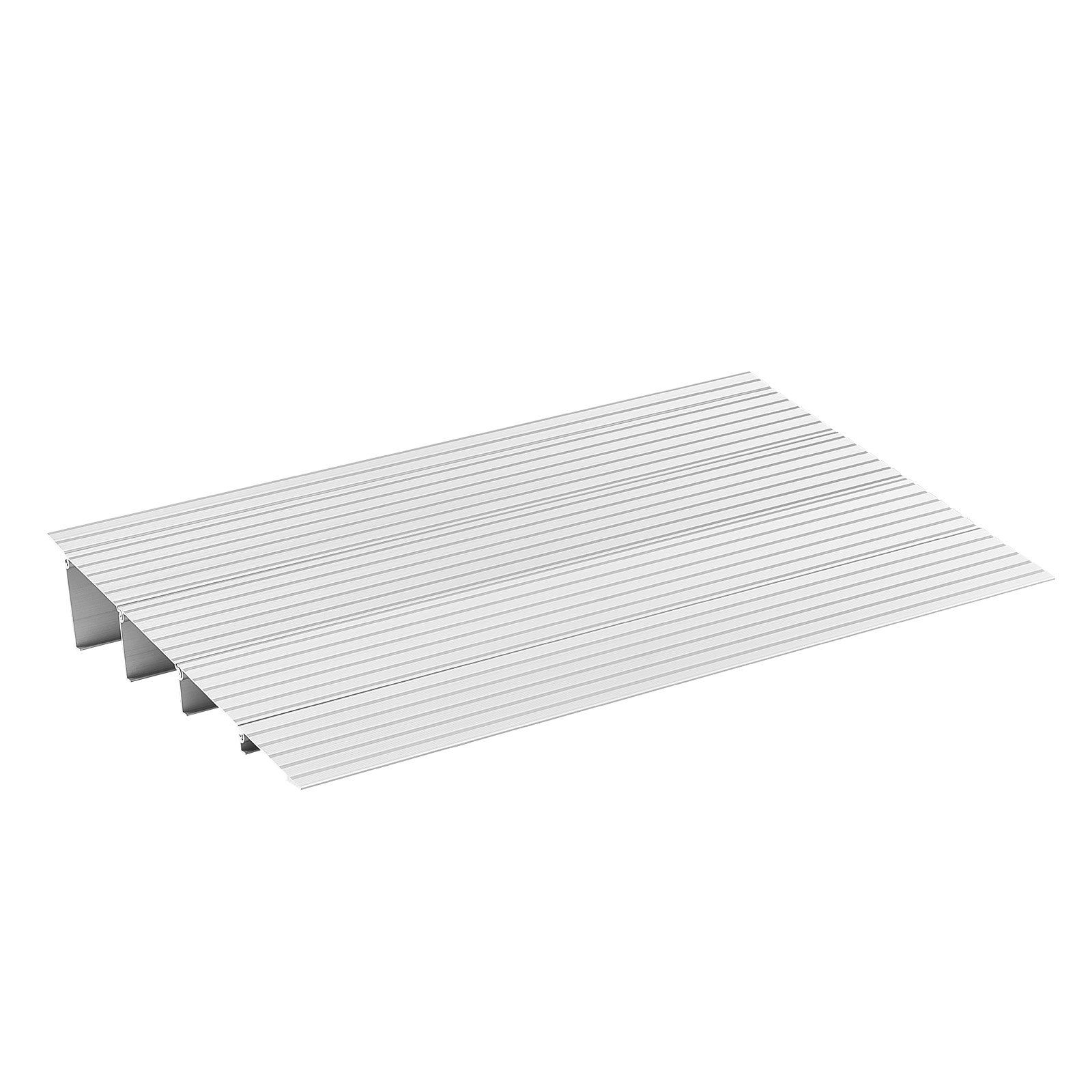 Door Threshold Ramp, 4 inch Rise, Aluminum Alloy Threshold Ramp Rated 800 lbs Load Capacity, Handicap Ramps