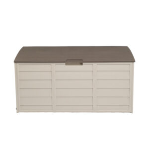 75gal 260L Outdoor Garden Plastic Storage Deck Box Lockable Seat