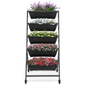 5 Tiers Vertical Garden Bed, Vertical Garden Planter Indoor and Outdoor,