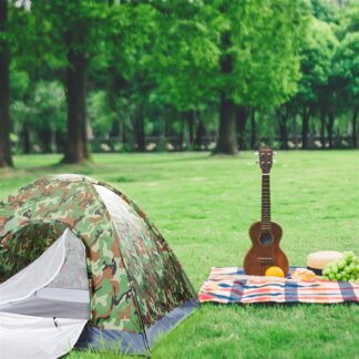 3-4 Person Camping Dome Tent Camouflage